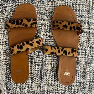 ZARA Leopard Sandals - Size 40